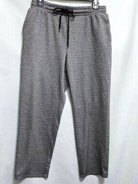 A New Day Houndstooth Patterned Casual Elastic Waist Drawstring Pants
